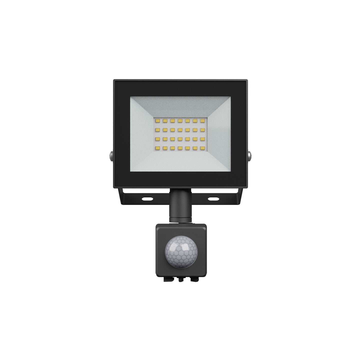 LED NOCTIS LUX 4 Fluter 20W Strahler 1650lm schwarz 100° IP44 Neutralweiss 4000K mit Bewegungssensor