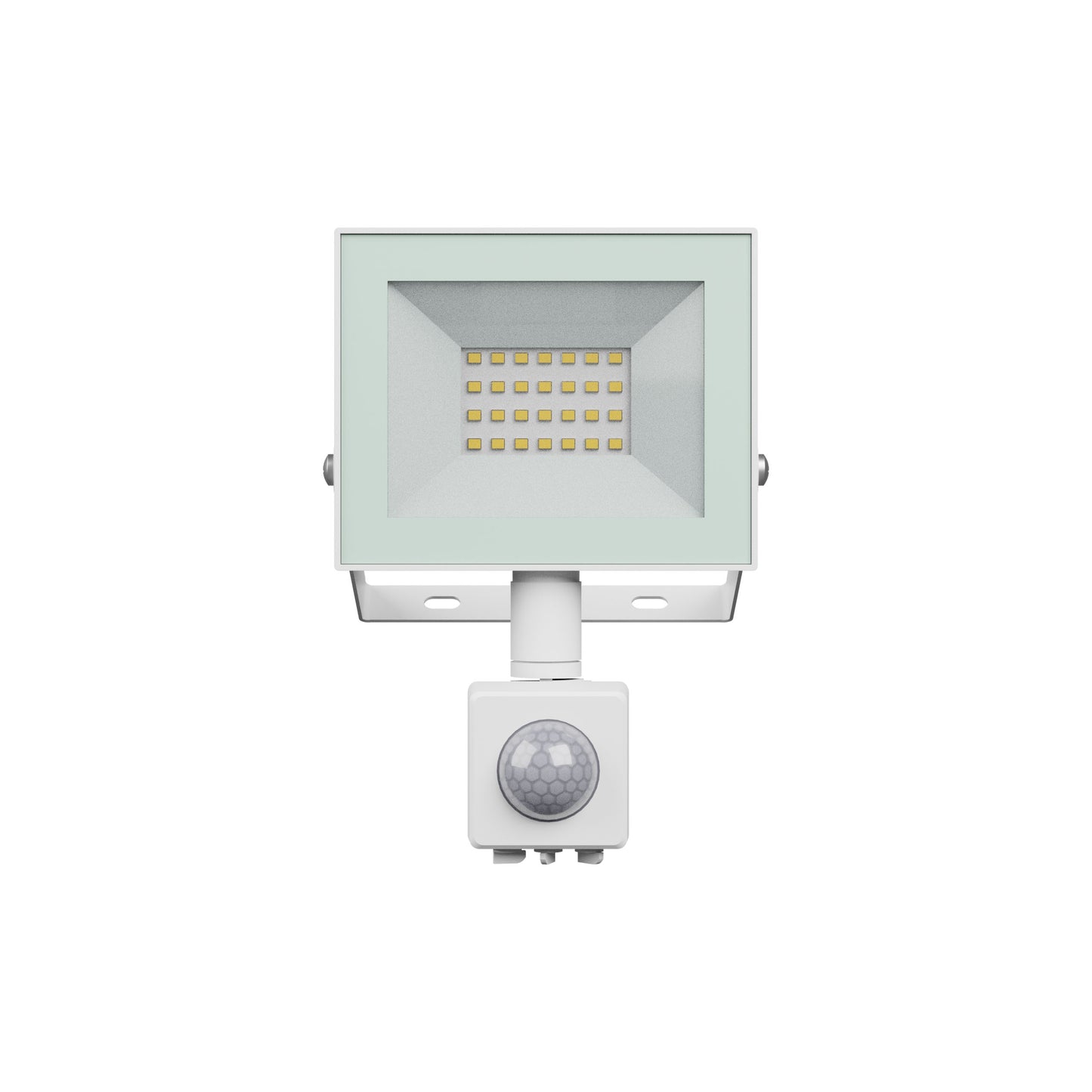 LED NOCTIS LUX 4 Fluter 20W Strahler 1650lm weiss 100° IP44 Neutralweiss 4000K mit Bewegungssensor