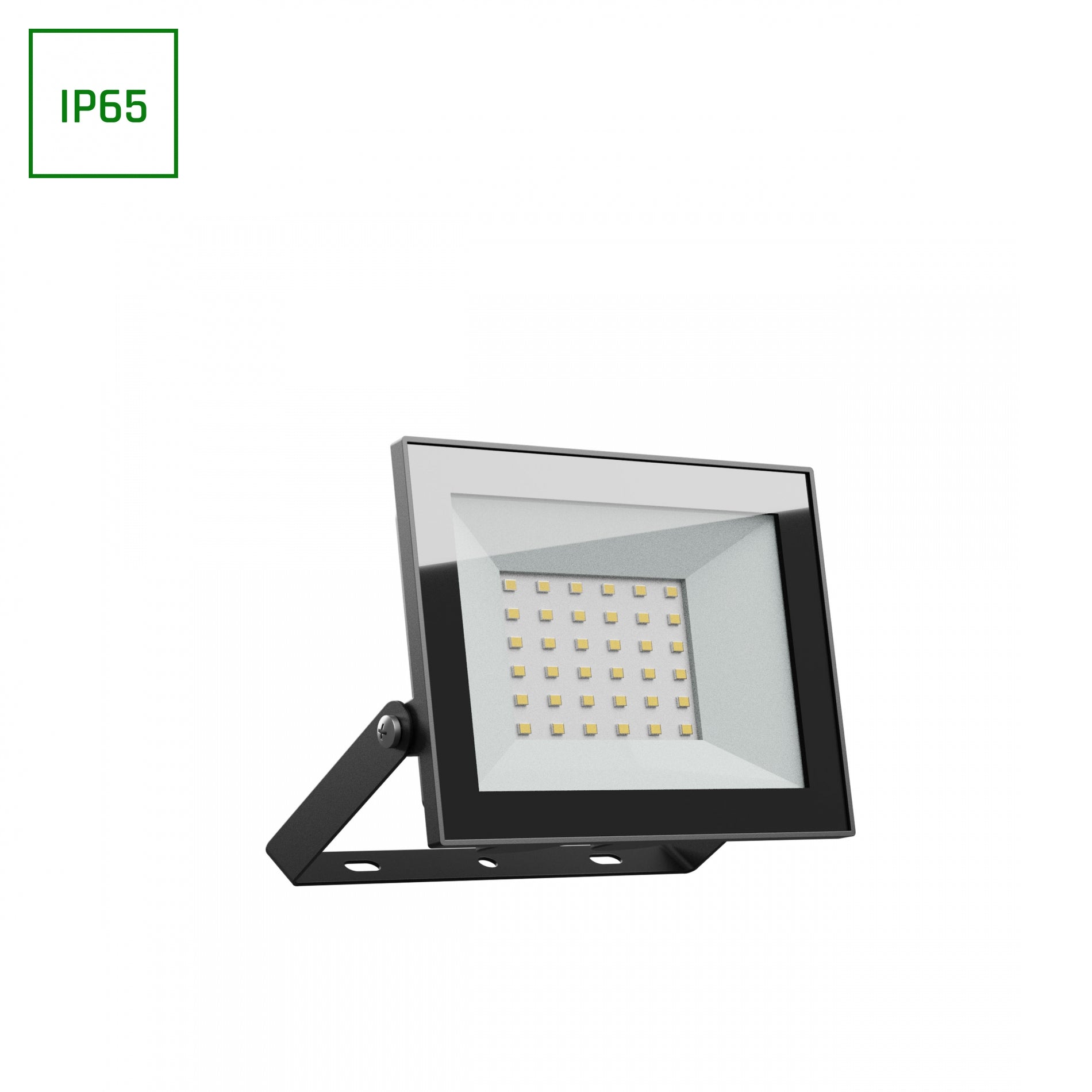LED NOCTIS LUX 4 Fluter 30W Strahler 2500lm schwarz 100° 230V IP65 IK07 Kaltweiss 6000K