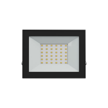 LED NOCTIS LUX 4 Fluter 30W Strahler 2500lm schwarz 100° 230V IP65 IK07 Kaltweiss 6000K