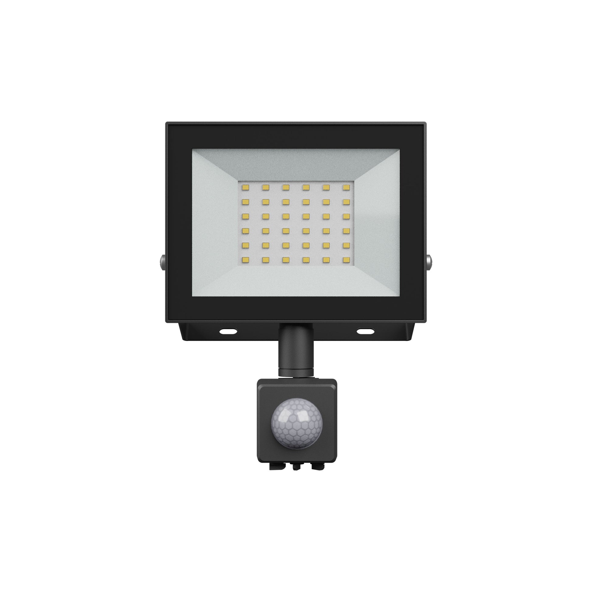 LED NOCTIS LUX 4 Fluter 30W Strahler 2500lm schwarz 100° IP44 Warmweiss 3000K mit Bewegungssensor