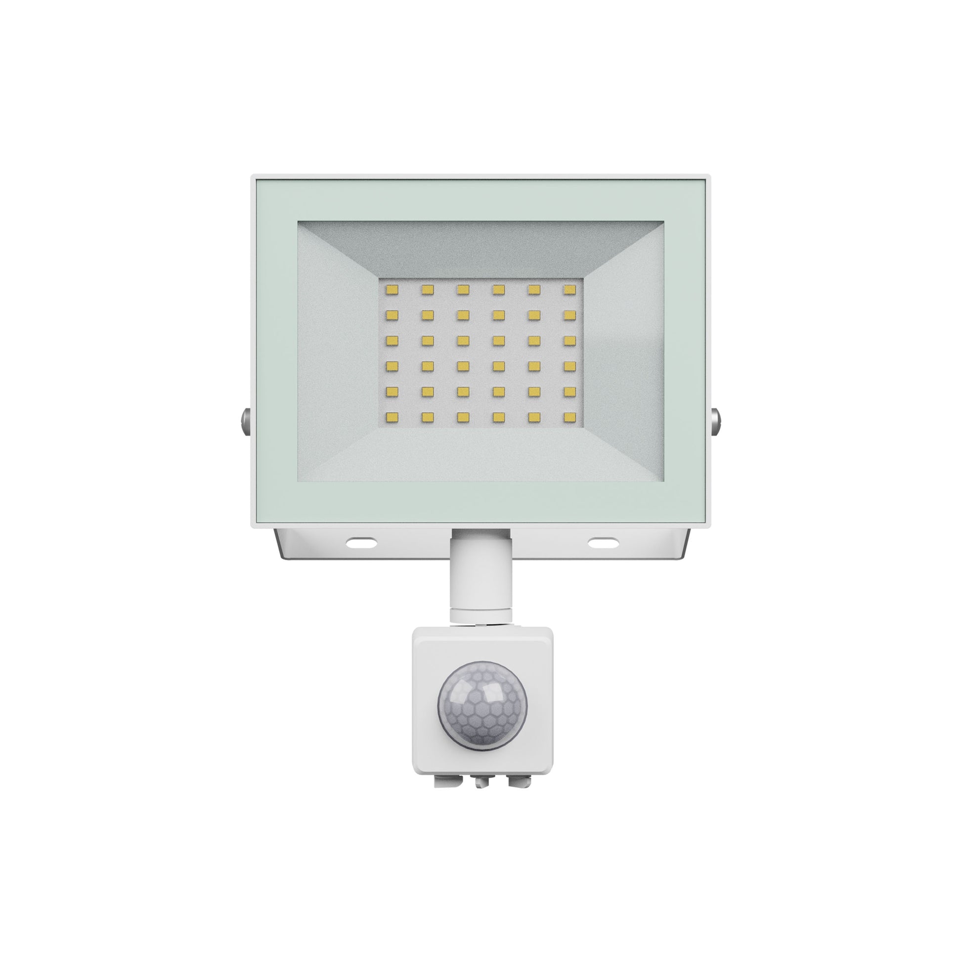 LED NOCTIS LUX 4 Fluter 30W Strahler 2500lm weiss 100° IP44 Kaltweiss 6000K mit Bewegungssensor