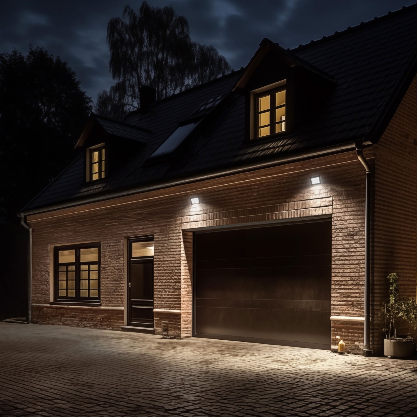 LED NOCTIS LUX 4 Fluter 50W Strahler 4300lm schwarz 100° 230V IP65 IK07 Neutralweiss 4000K