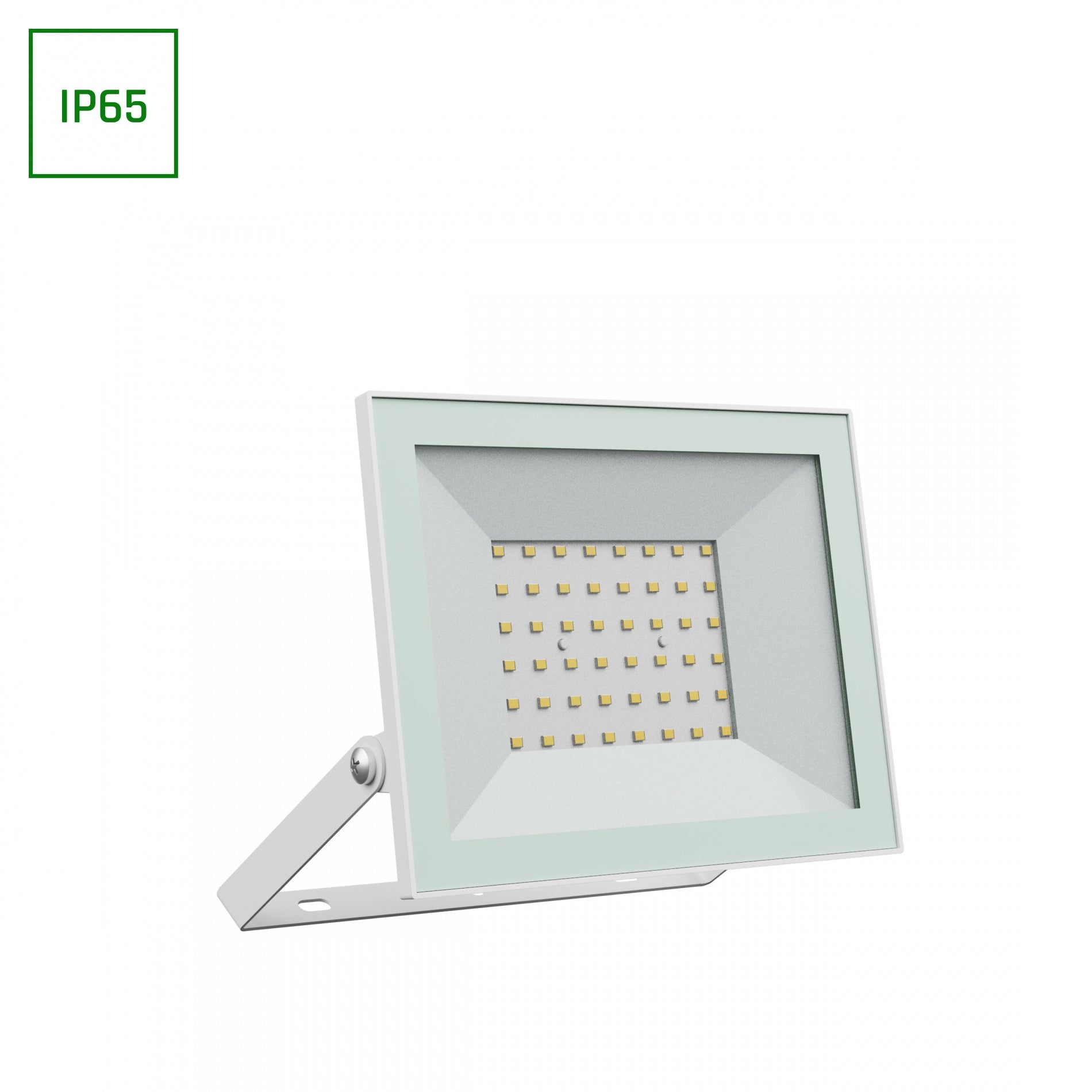 LED NOCTIS LUX 4 Fluter 50W Strahler 4300lm weiss 100° 230V IP65 IK07 Warmweiss 3000K