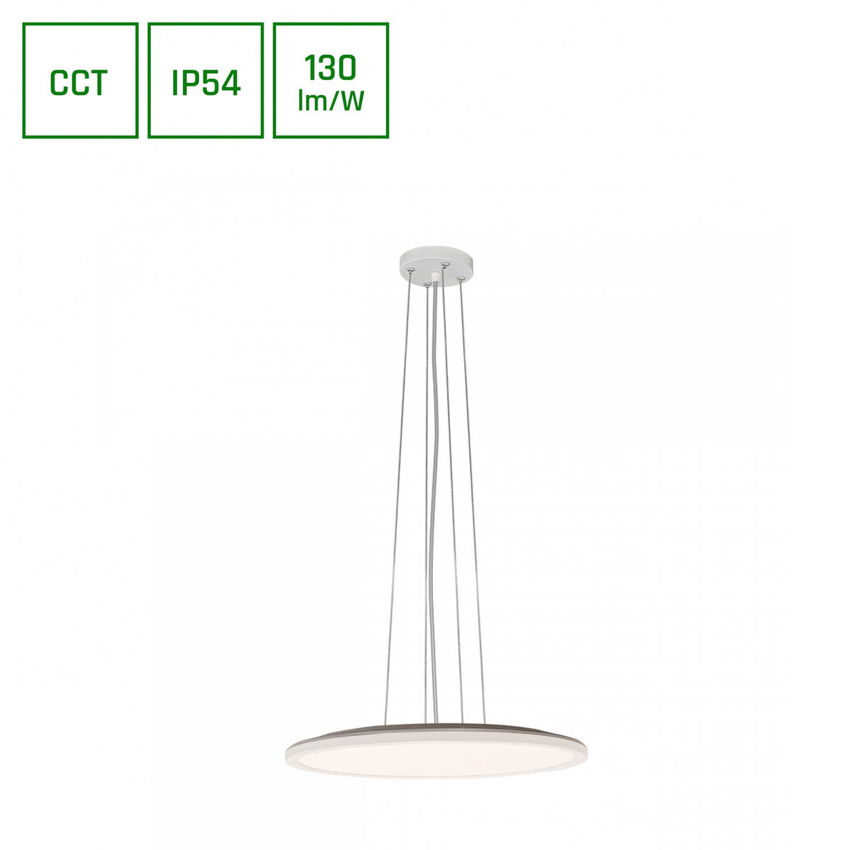 LED NYMPHEA FLAT DUO Deckenleuchte  230V 36W CCT 4700lm IP54 weiß Aufputz 3000K-6000K