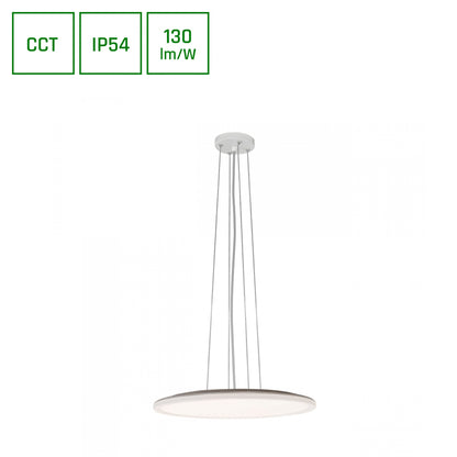 LED NYMPHEA FLAT DUO Deckenleuchte  230V 36W CCT 4700lm IP54 weiß Aufputz 3000K-6000K