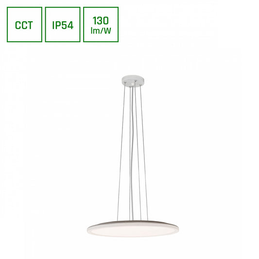 LED NYMPHEA FLAT DUO Deckenleuchte  230V 36W CCT 4700lm IP54 weiß Aufputz 3000K-6000K