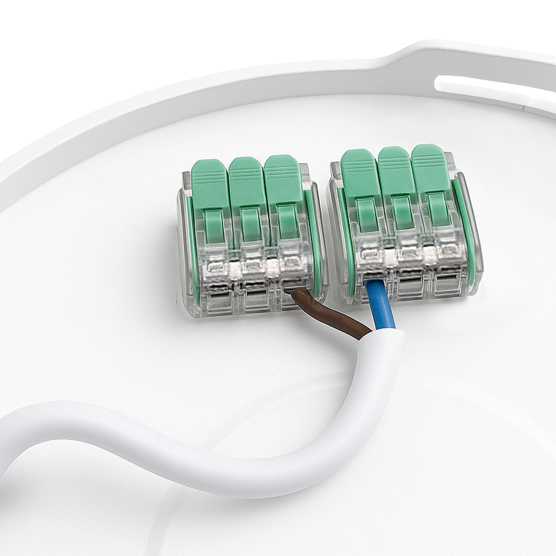 LED NYMPHEA FLAT DUO Deckenleuchte 24W CCT 2400lm IP54 120° Abstrahlwinkel Weiß 3000K-6000K