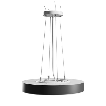 LED Nymphea Optima Black 24W CCT 230V Aufputz 120° IP20  Weiß Schwarz Rund Deckenleuchte