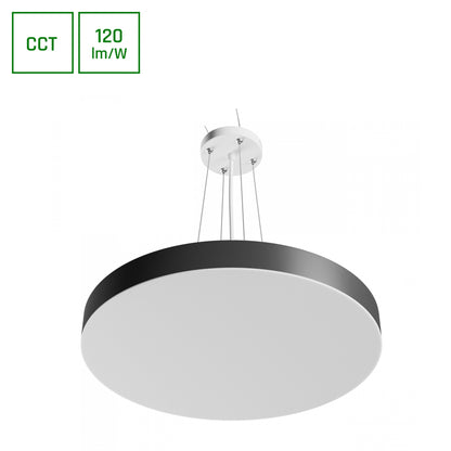 LED Nymphea Optima Black 36W CCT 230V Aufputz 120° IP20  Weiß Schwarz Rund Deckenleuchte