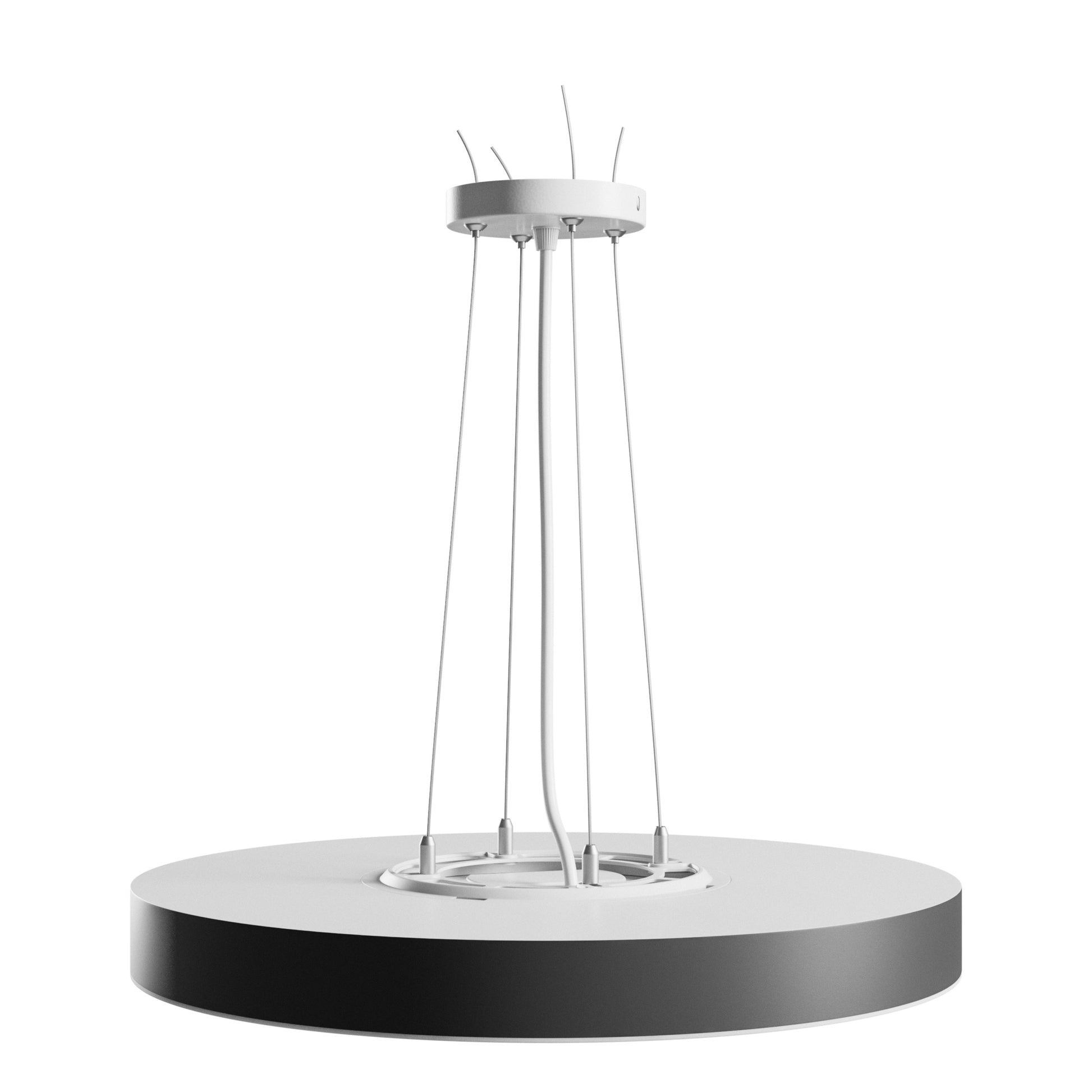 LED Nymphea Optima Black 36W CCT 230V Aufputz 120° IP20  Weiß Schwarz Rund Deckenleuchte