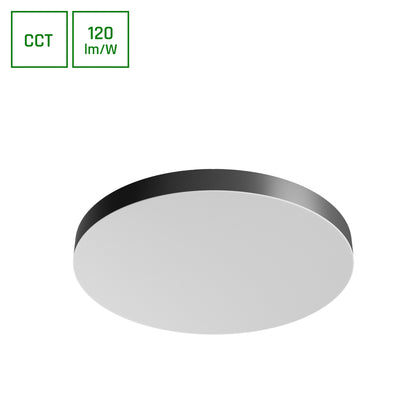 LED Nymphea Optima Black 65W CCT 230V 120° IP20  Weiß Schwarz Rund Deckenleuchte