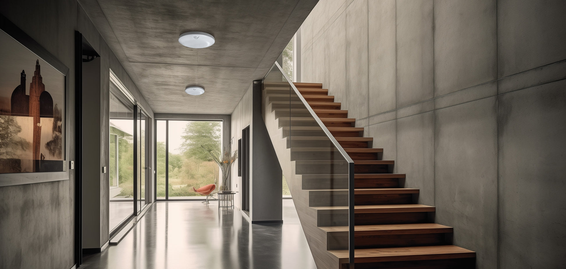 LED NYMPHEA PROXI PIR 18W Deckenleuchte 120° 2000lm weiss IP54 rund Warmweiss 3000K mit Bewegungssensor
