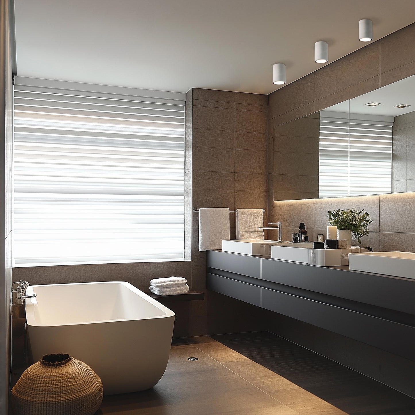 LED Orbito Surface Deckenleuchte 10W rund 40° 1100lm weiss IP44 Aufbau UGR&gt;19 Warmweiss 3000K
