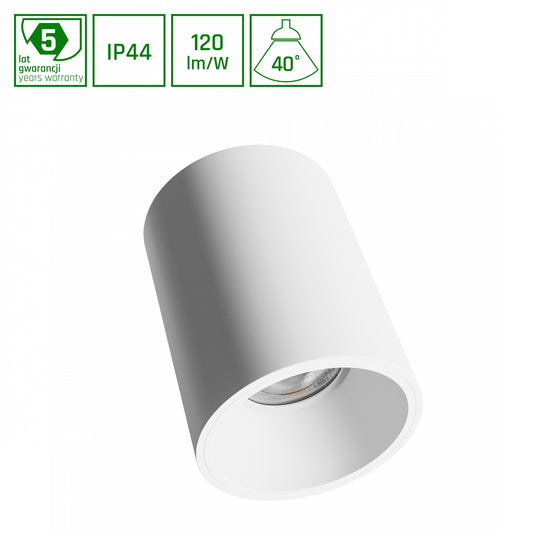 LED Orbito Surface Deckenleuchte 10W rund 40° 1200lm weiss IP44 Aufbau UGR&gt;19 Neutralweiss 4000K