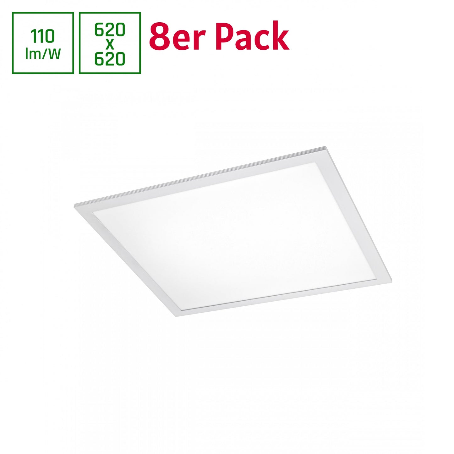 LED Panel Algine 35W eckig 62x62cm weiss 3850lm 120° IP20 Warmweiss 3000K