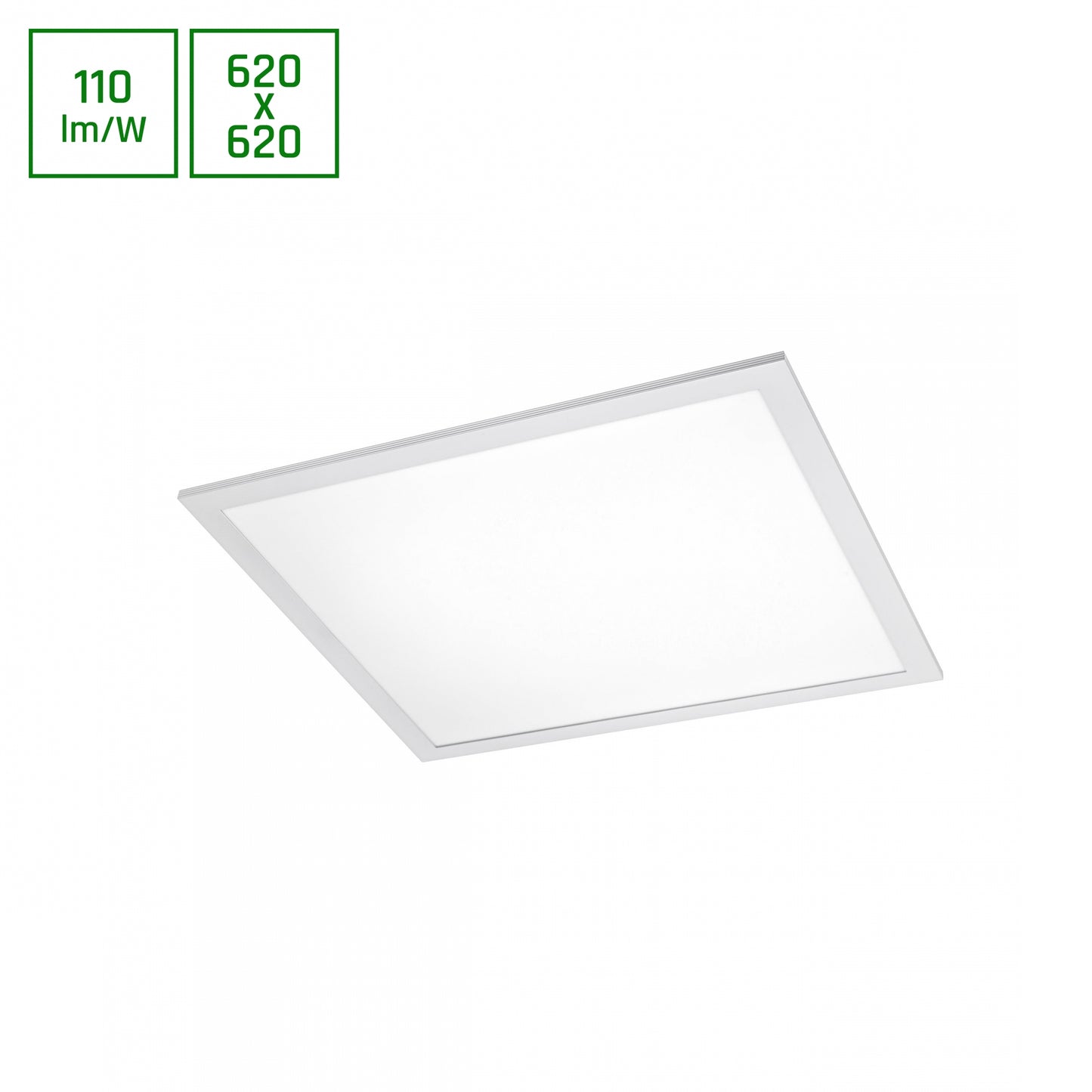 LED Panel Algine 35W eckig 62x62cm weiss 3850lm 120° IP20 Warmweiss 3000K