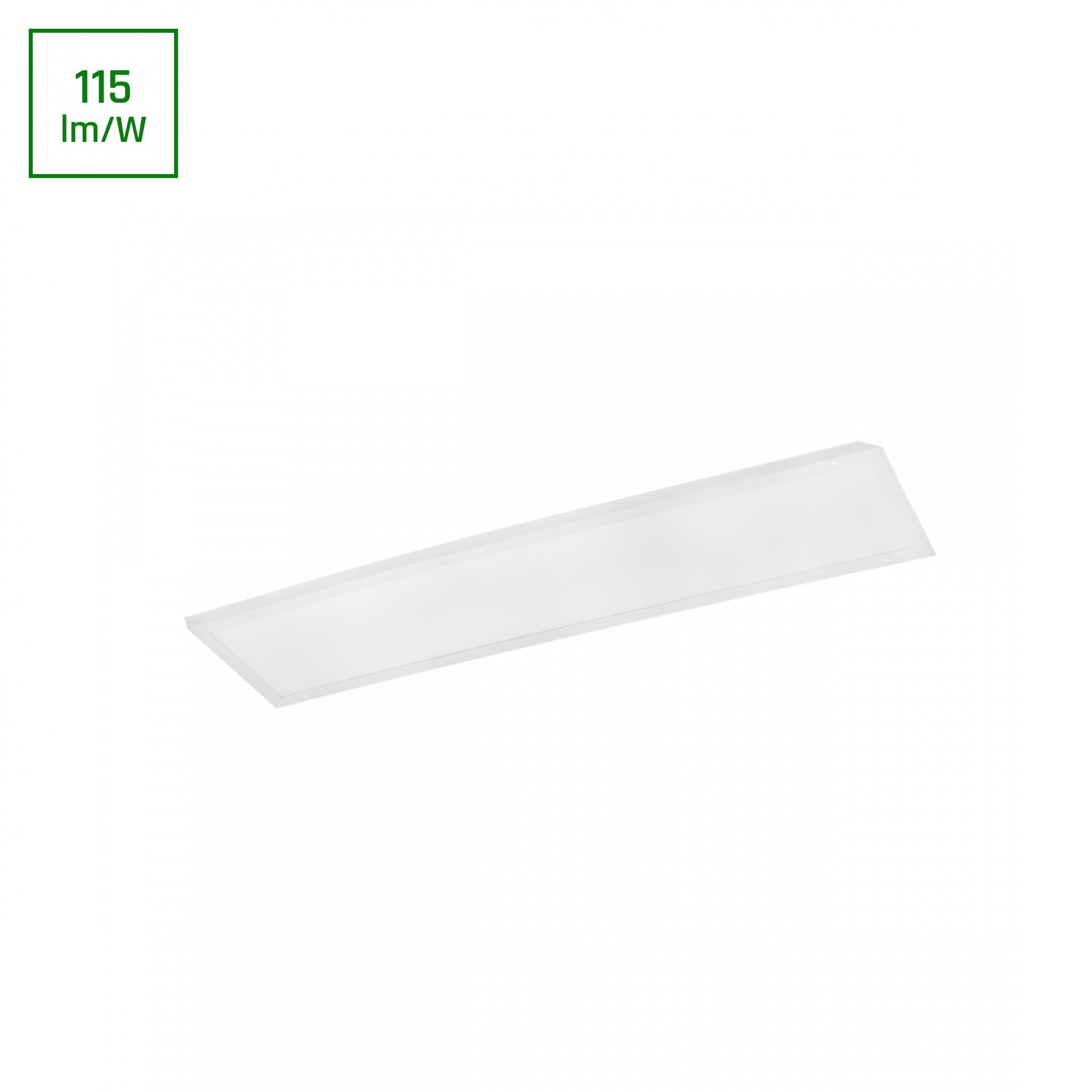 LED Panel Algine 40W eckig 30x120cm 4600lm 230V weiss 120° IP20 Warmweiss 3000K