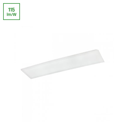 LED Panel Algine 40W eckig 30x120cm 4600lm 230V weiss 120° IP20 Warmweiss 3000K