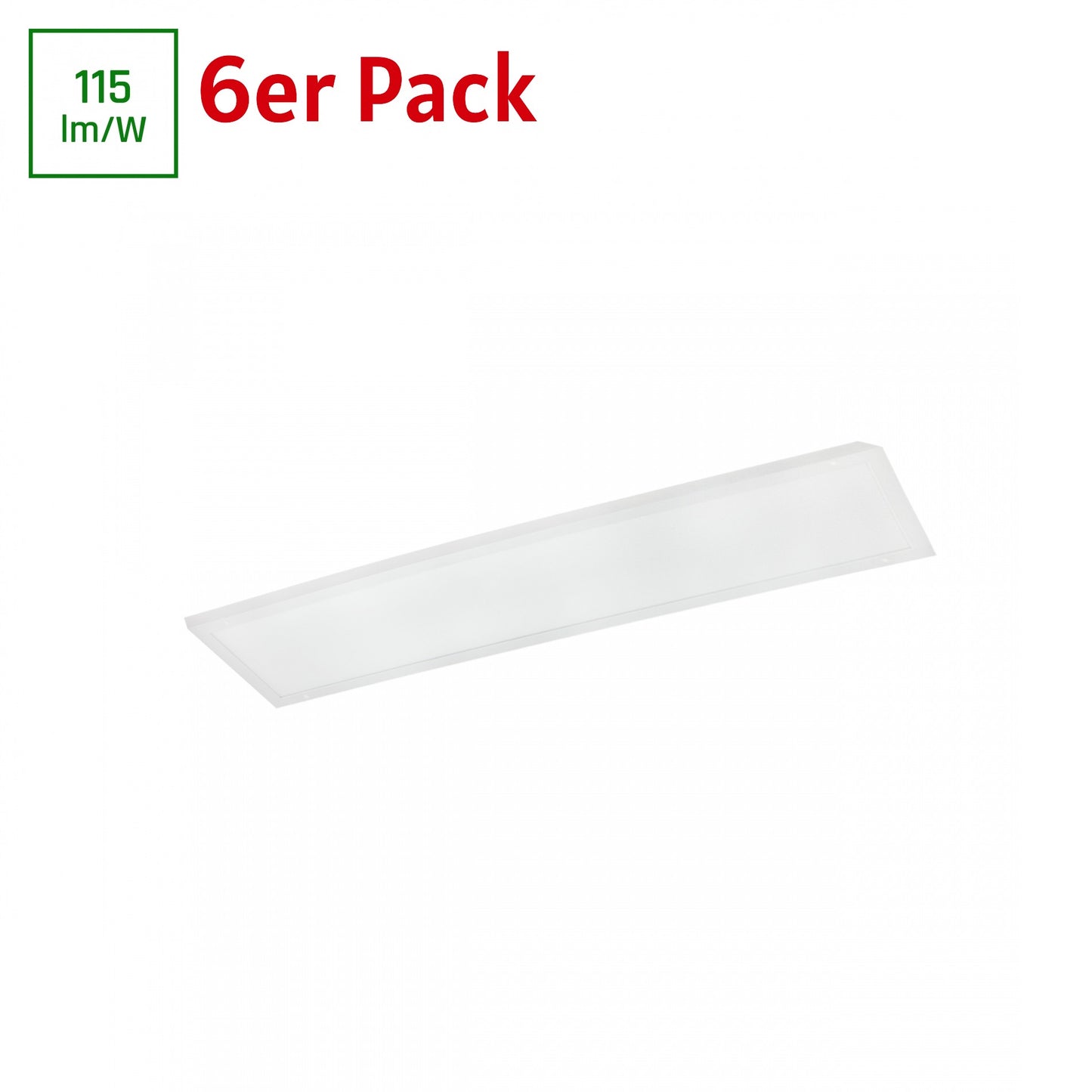 LED Panel Algine 40W eckig 30x120cm 4600lm 230V weiss 120° IP20 Warmweiss 3000K