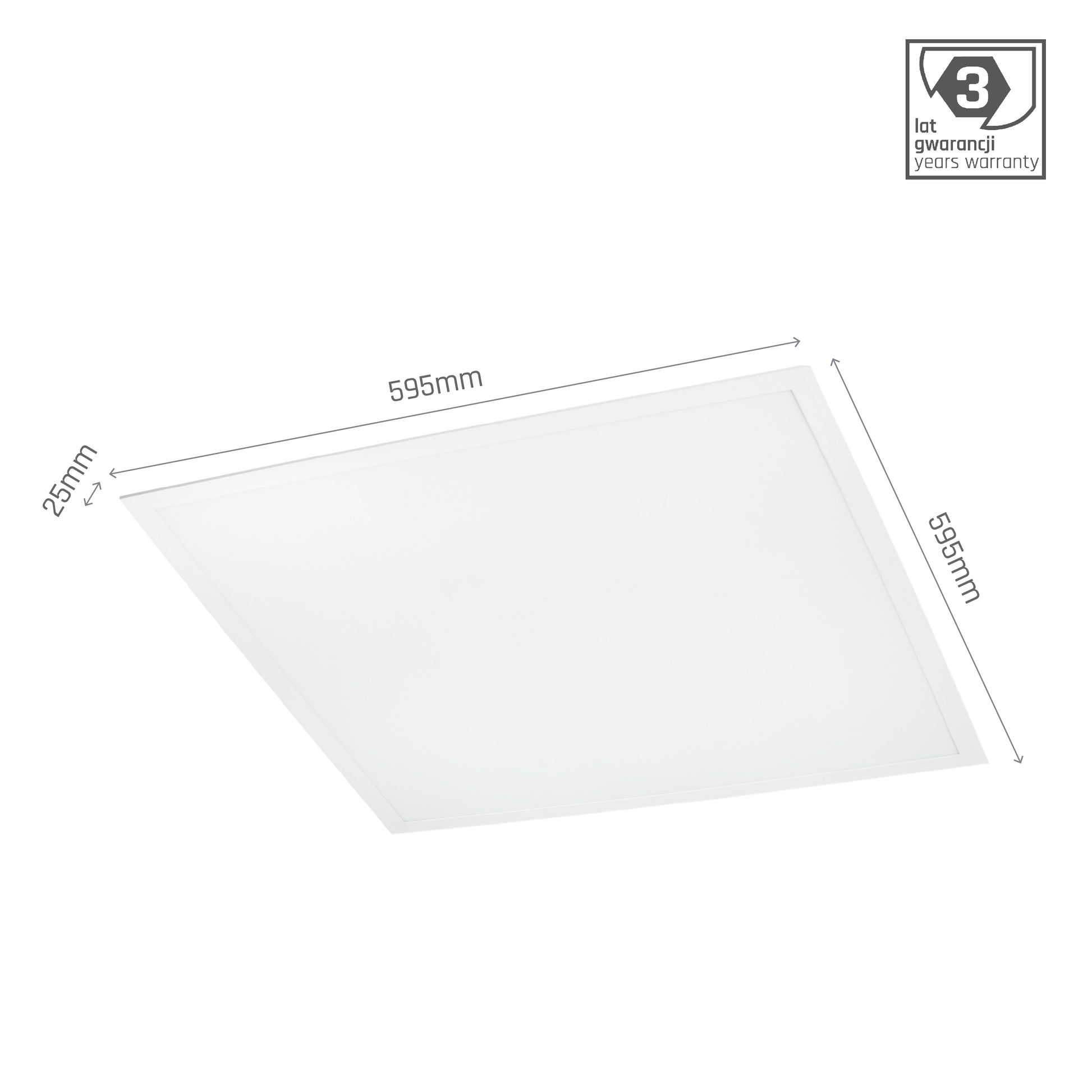 LED Panel Algine 40W eckig 60x60cm weiss 4800lm 120° IP20 Neutralweiss 4000K