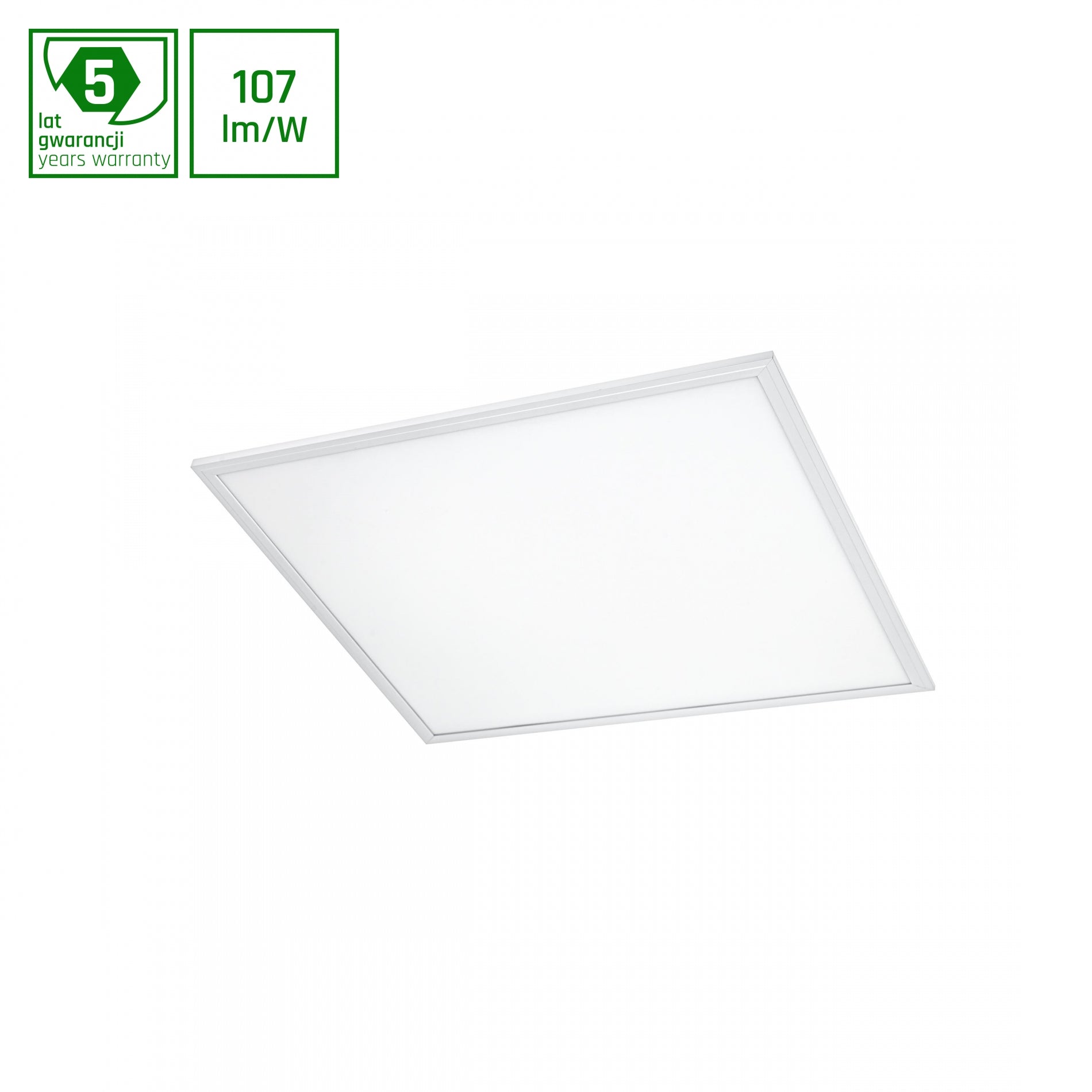 LED Panel Algine 45W eckig 60x60cm 4820lm IK06 weiss 120° IP20 Warmweiss 3000K