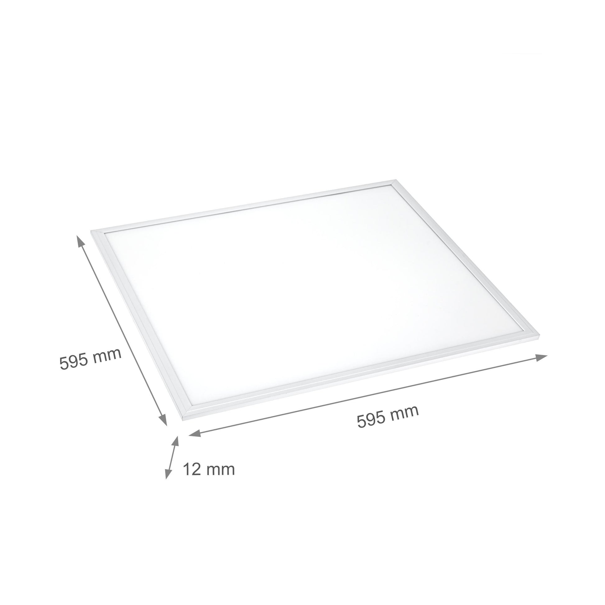 LED Panel Algine 45W eckig 60x60cm 4820lm IK06 weiss 120° IP20 Warmweiss 3000K