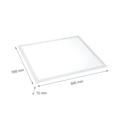 LED Panel Algine 45W eckig 60x60cm 4820lm IK06 weiss 120° IP20 Warmweiss 3000K