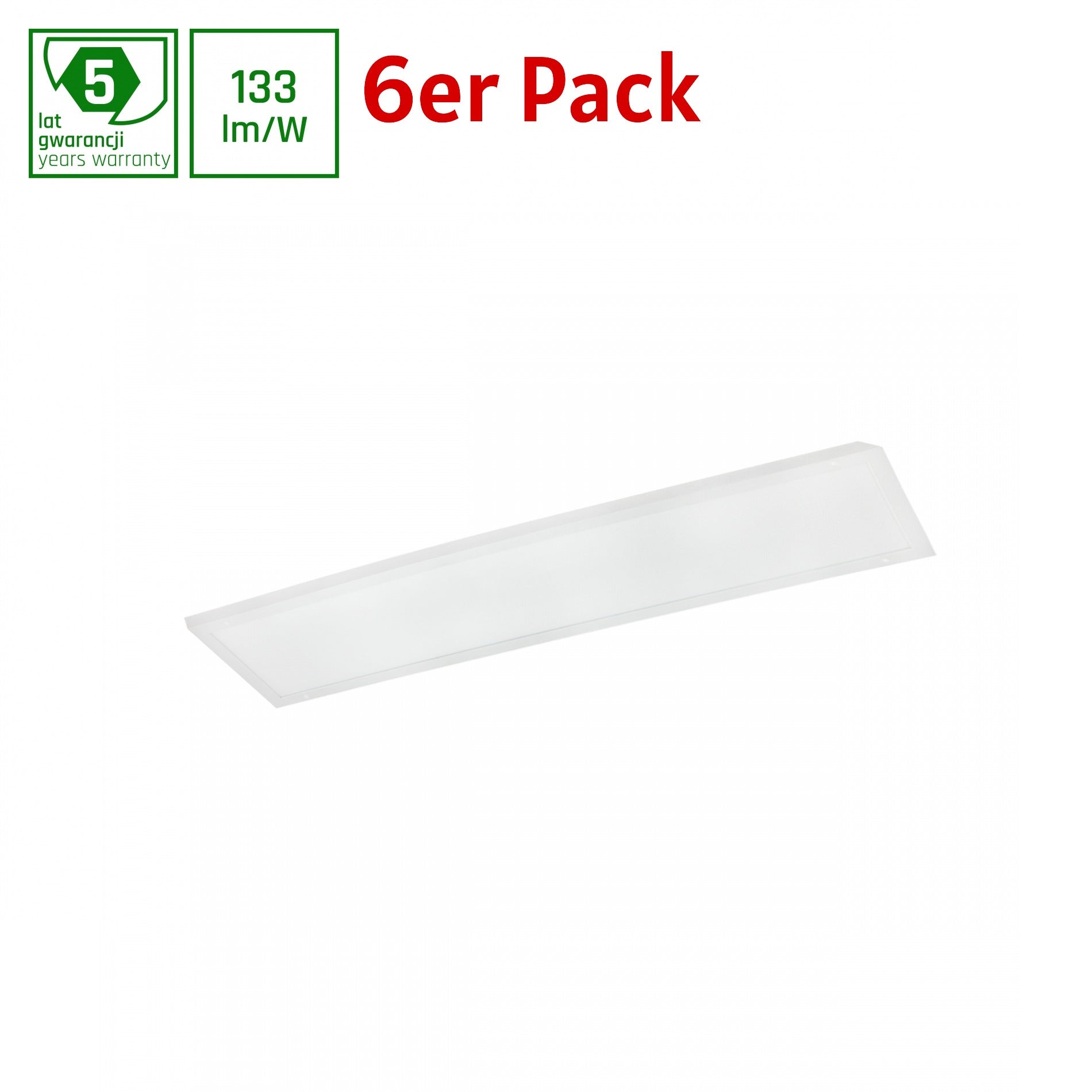 LED Panel Algine Backlight 30W eckig 30x120cm 4000lm 120° IP20 Neutralweiss 4000K