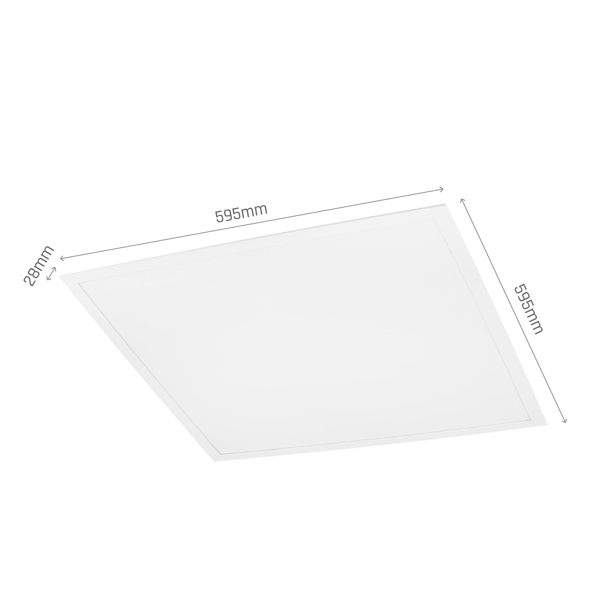 LED Panel Algine Backlight 30W eckig 60x60cm weiss 4100lm 120° IP20 Warmweiss 3000K