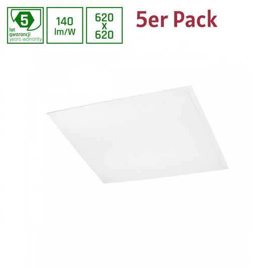 LED Panel Algine Backlight 30W eckig 62x62cm UGR &lt;19 4200lm 120° IP20 Warmweiss 3000K