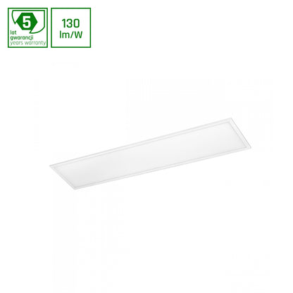 LED Panel ALGINE BACKLIGHT 40W mit Philips Treiber 30x120cm eckig 5200lm 120° IP20 Warmweiss 3000K