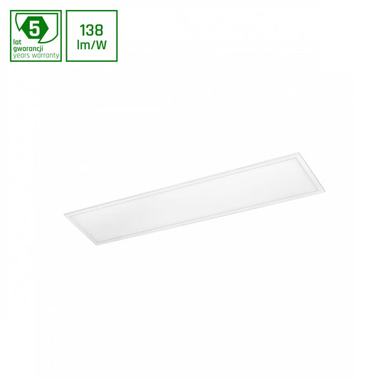 LED Panel ALGINE BACKLIGHT 40W mit Philips Treiber 30x120cm eckig 5500lm 120° IP20 Kaltweiss 6000K