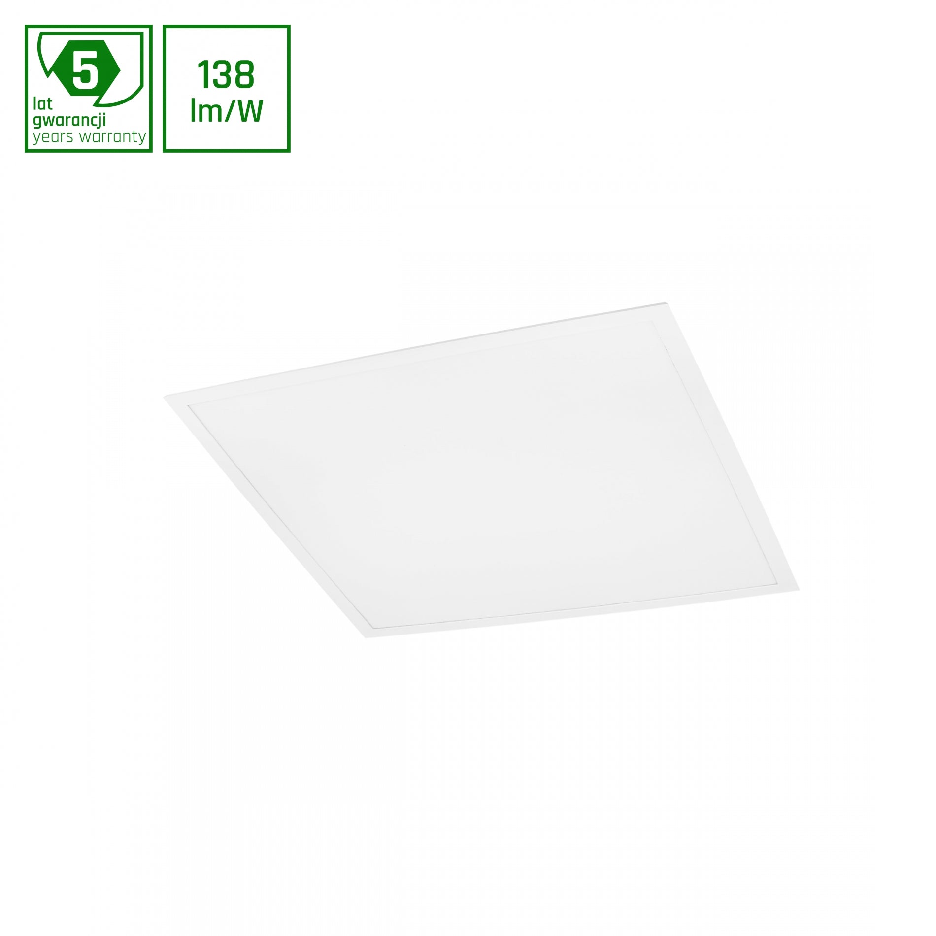 LED Panel ALGINE BACKLIGHT 40W mit Philips Treiber 60x60cm eckig 5500lm 120° IP20 Neutralweiss 4000K