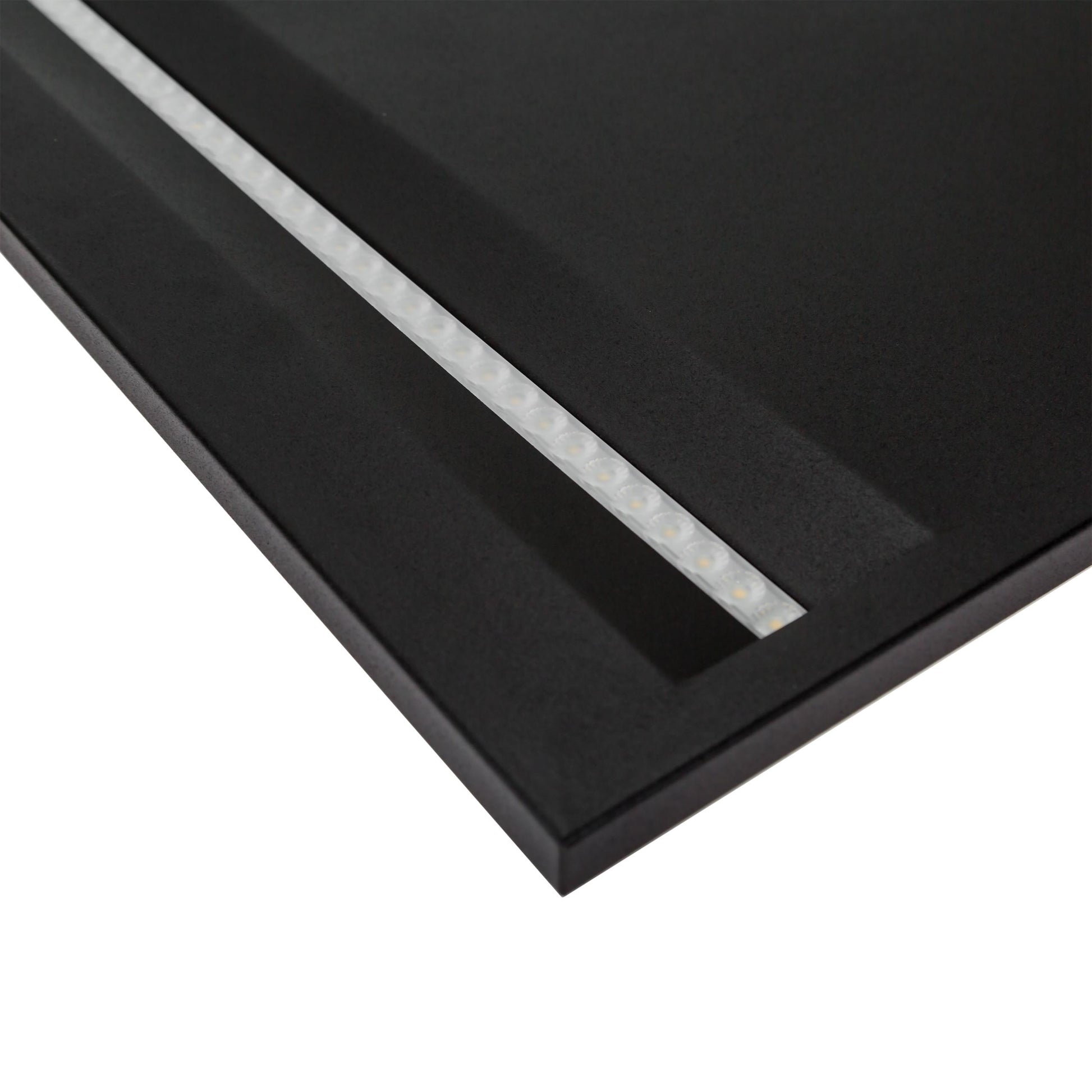 Spectrum LED Panel Algine Line 44W eckig 60x60cm UGR&lt;16 schwarz 5700lm 70° IP20 Neutralweiss 4000K