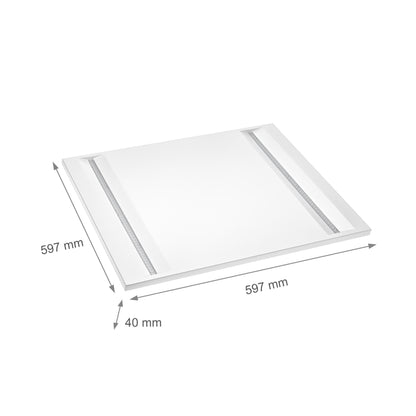 Spectrum LED Panel Algine Line 44W eckig 60x60cm UGR<16 weiss 5700lm 70° IP20 Neutralweiss 4000K