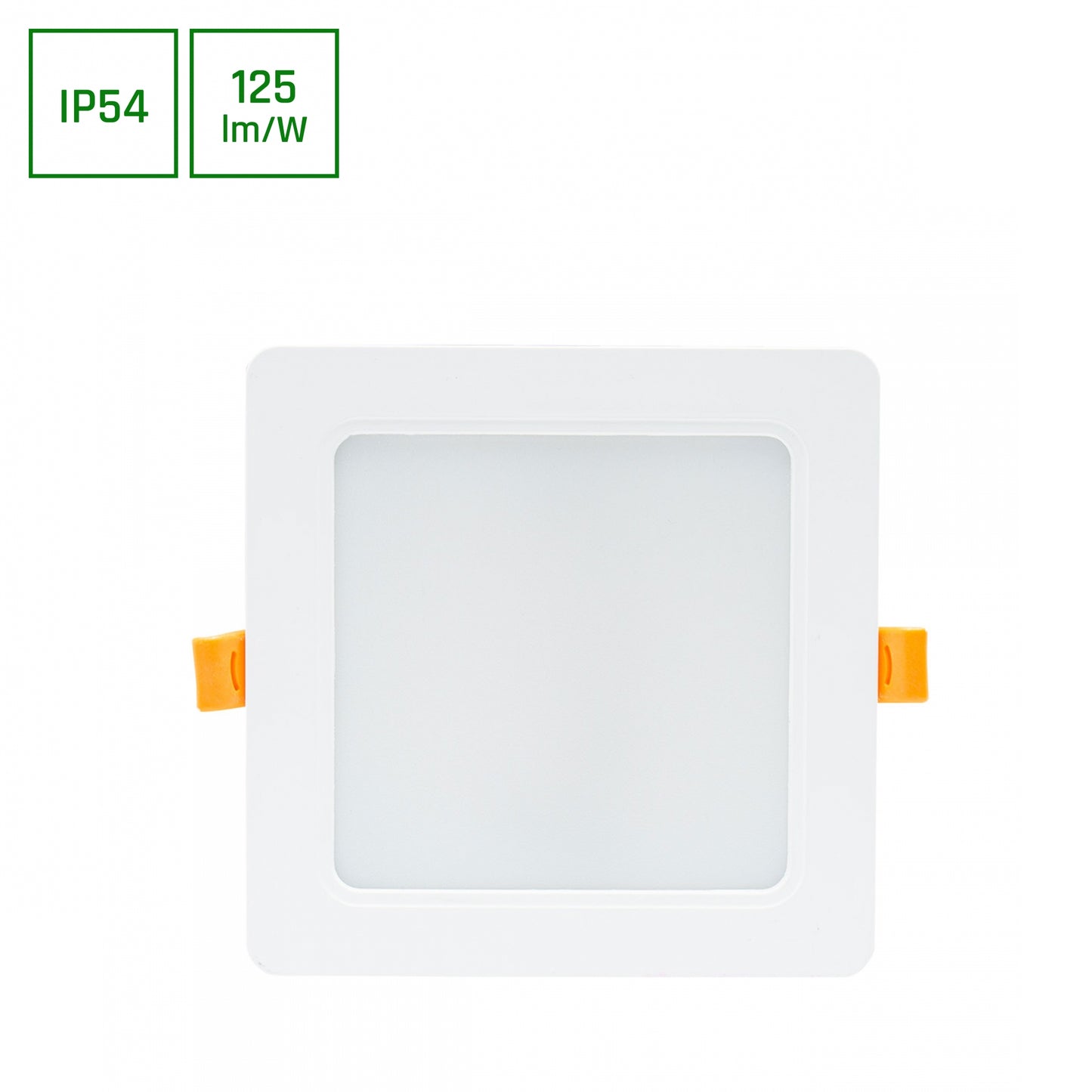 LED Panel DURE 3 Einbauleuchte 12W eckig 1500lm Badezimmerleuchte IP54 Kaltweiss 6000K