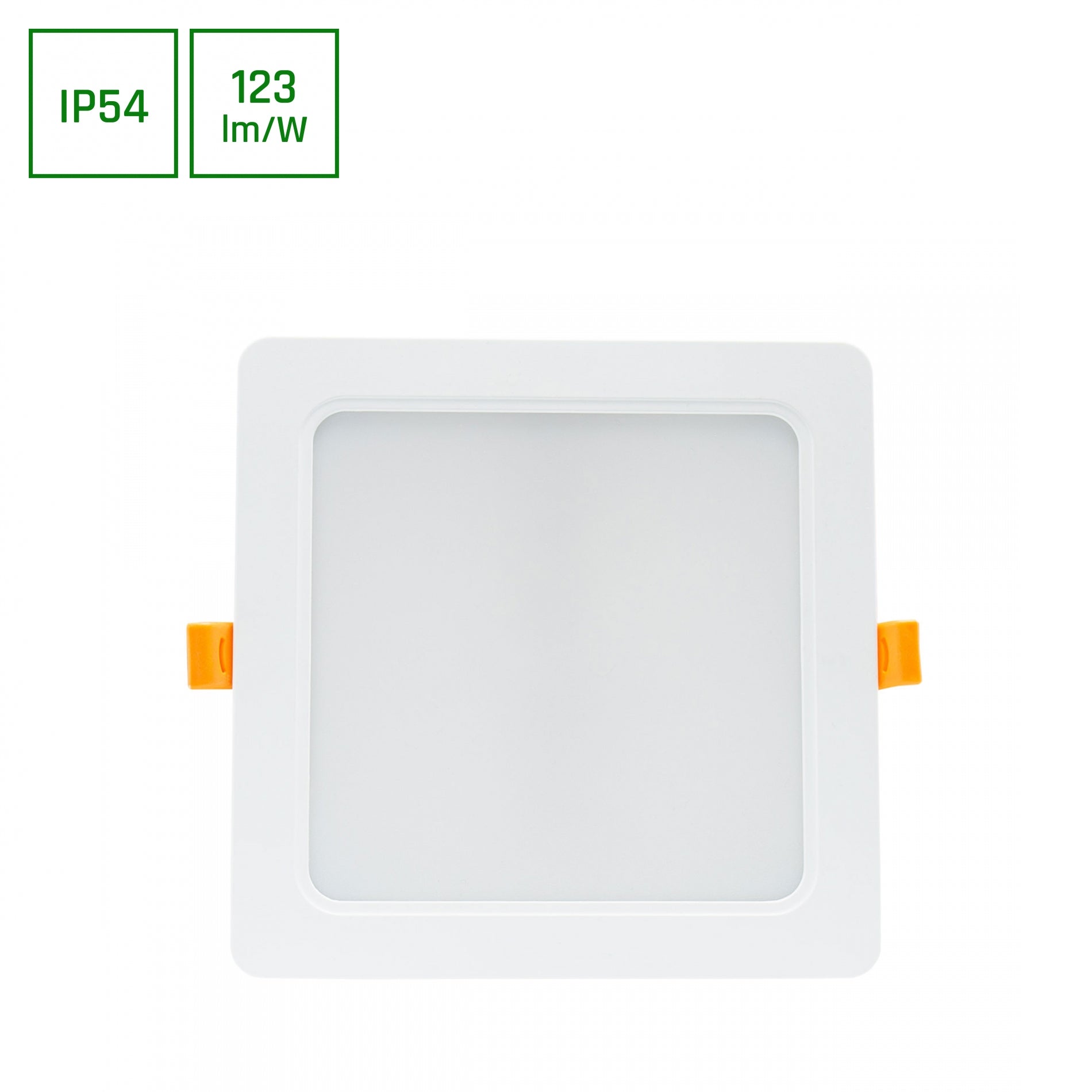 LED Panel DURE 3 Einbauleuchte 18W eckig 2200lm Badezimmerleuchte IP54 Neutralweiss 4000K