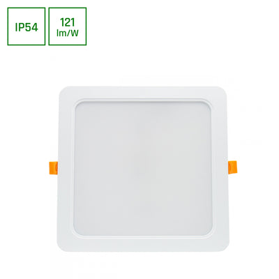 LED Panel DURE 3 Einbauleuchte 24W eckig 2900lm Badezimmerleuchte IP54 Kaltweiss 6000K