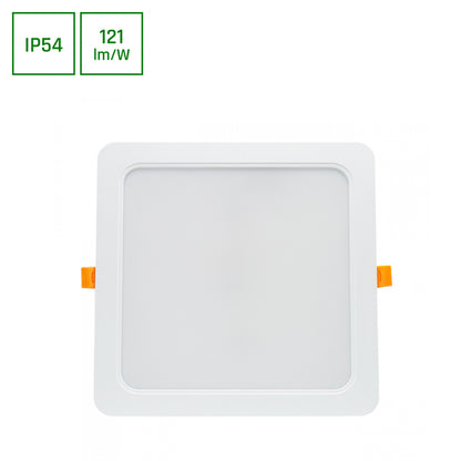 LED Panel DURE 3 Einbauleuchte 24W eckig 2900lm Badezimmerleuchte IP54 Kaltweiss 6000K