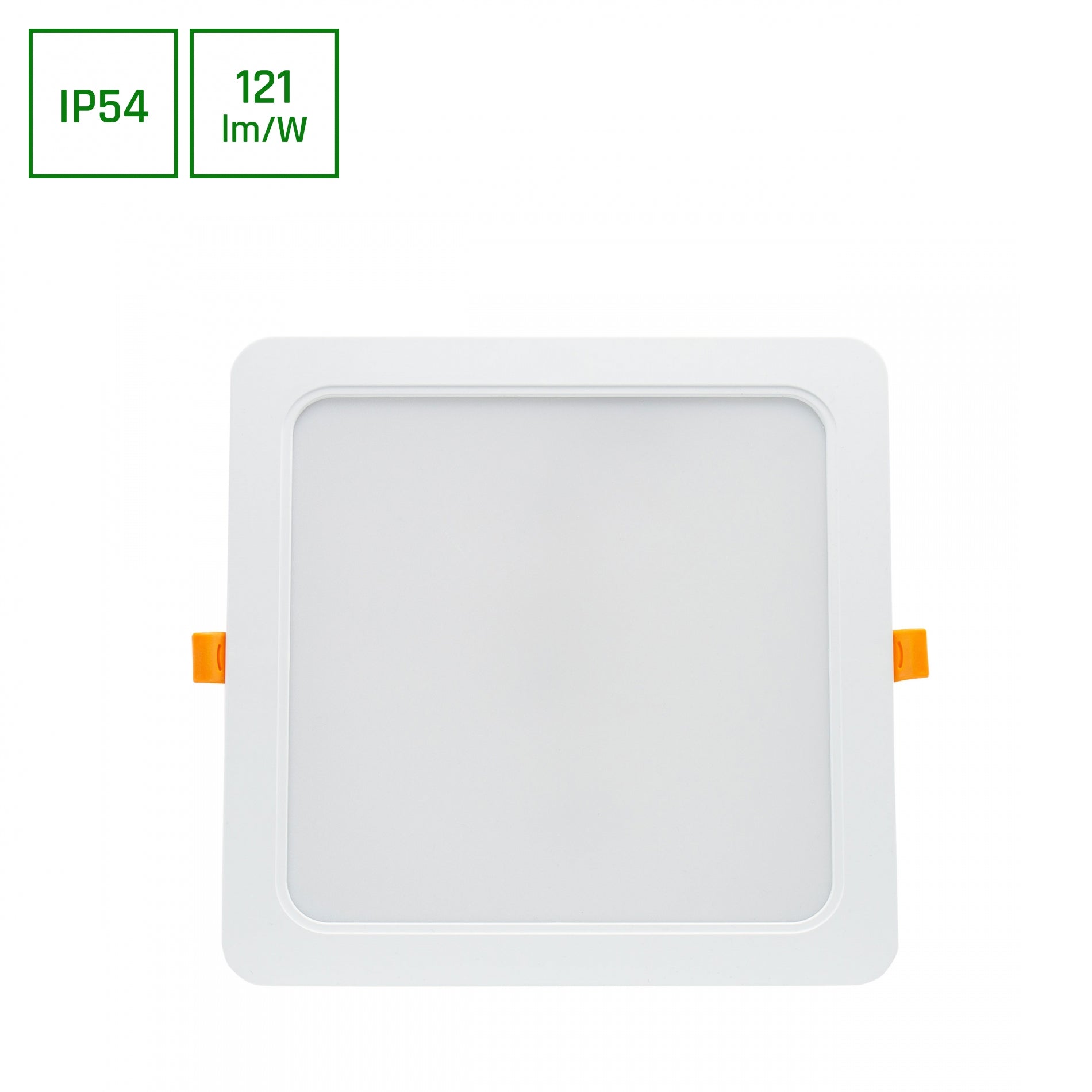LED Panel DURE 3 Einbauleuchte 24W eckig 2900lm Badezimmerleuchte IP54 Neutralweiss 4000K