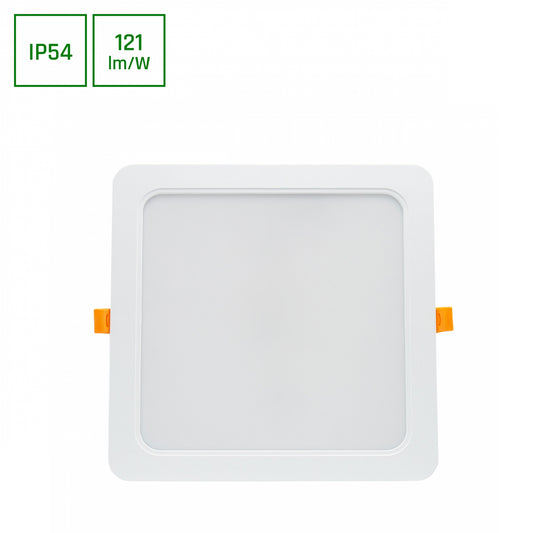 LED Panel DURE 3 Einbauleuchte 24W eckig 2900lm Badezimmerleuchte IP54 Neutralweiss 4000K