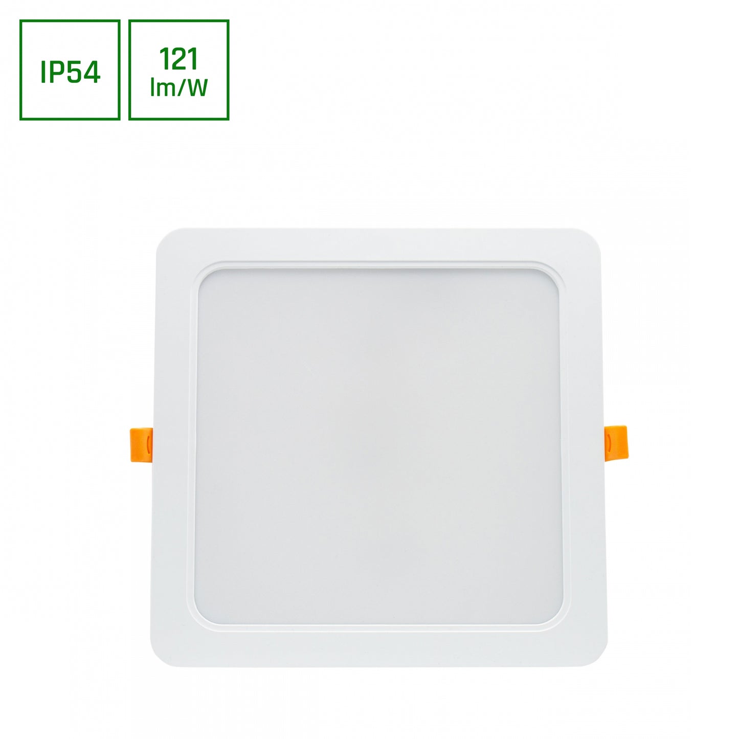 LED Panel DURE 3 Einbauleuchte 24W eckig 2900lm Badezimmerleuchte IP54 Warmweiss 3000K