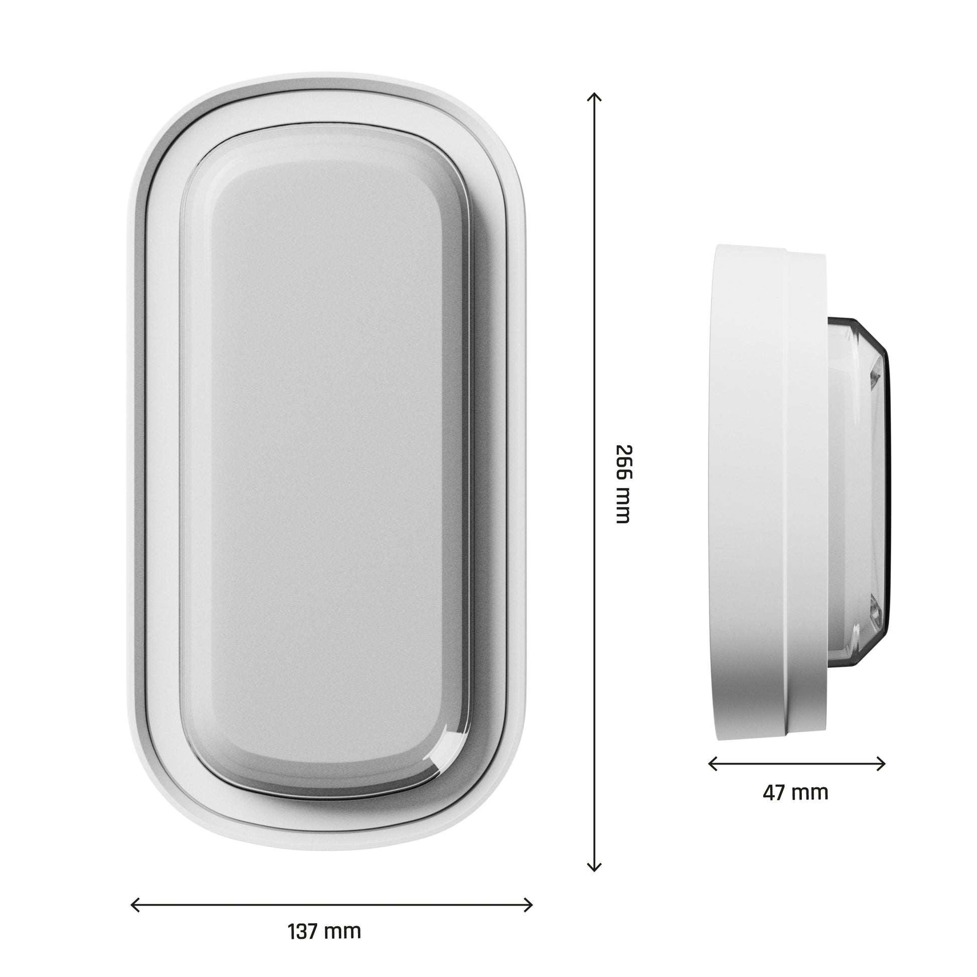 LED PASTILO 15W Wandleuchte 120° außenleuchte 1800lm weiss 230V IP54 oval IK10 2700-6000K CCT