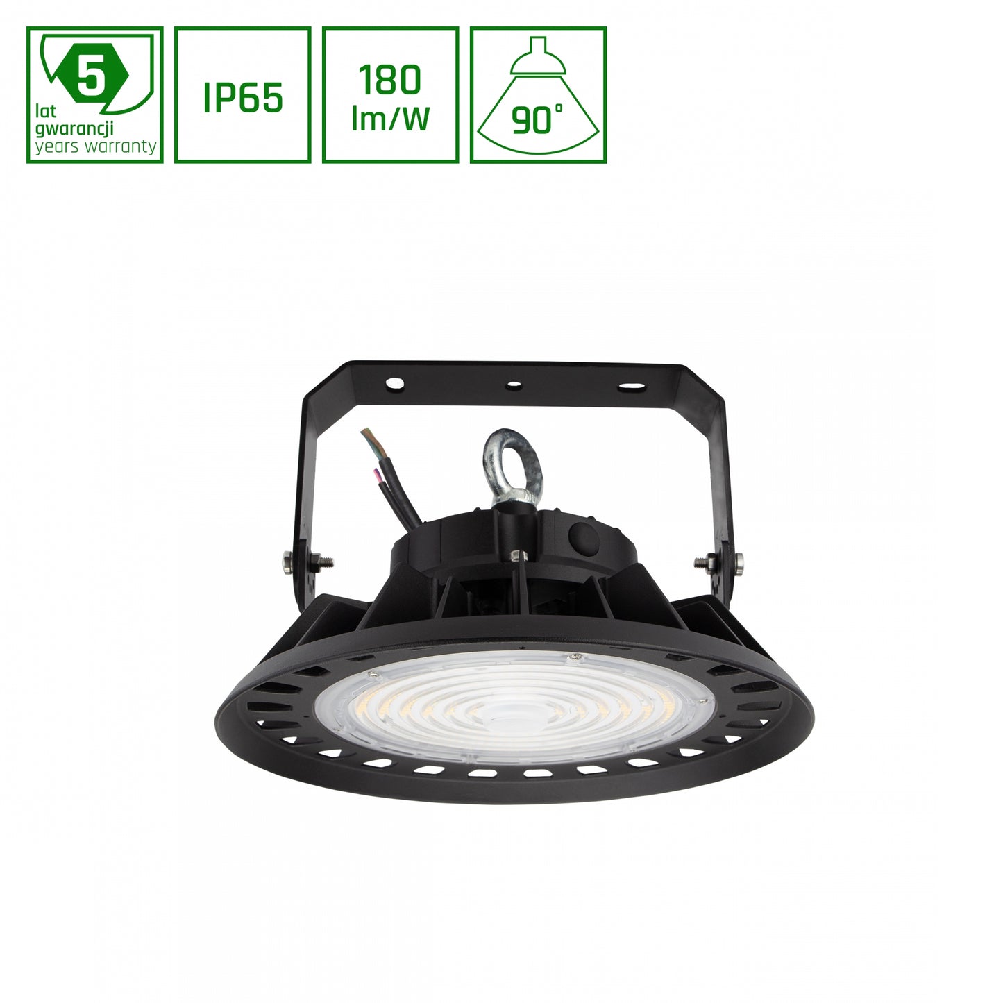 LED PLATEO 3 HIGH BAY 100W Hallenleuchte 18000lm schwarz 90° 230V IP65 IK08 Neutralweiss 4000K DALI