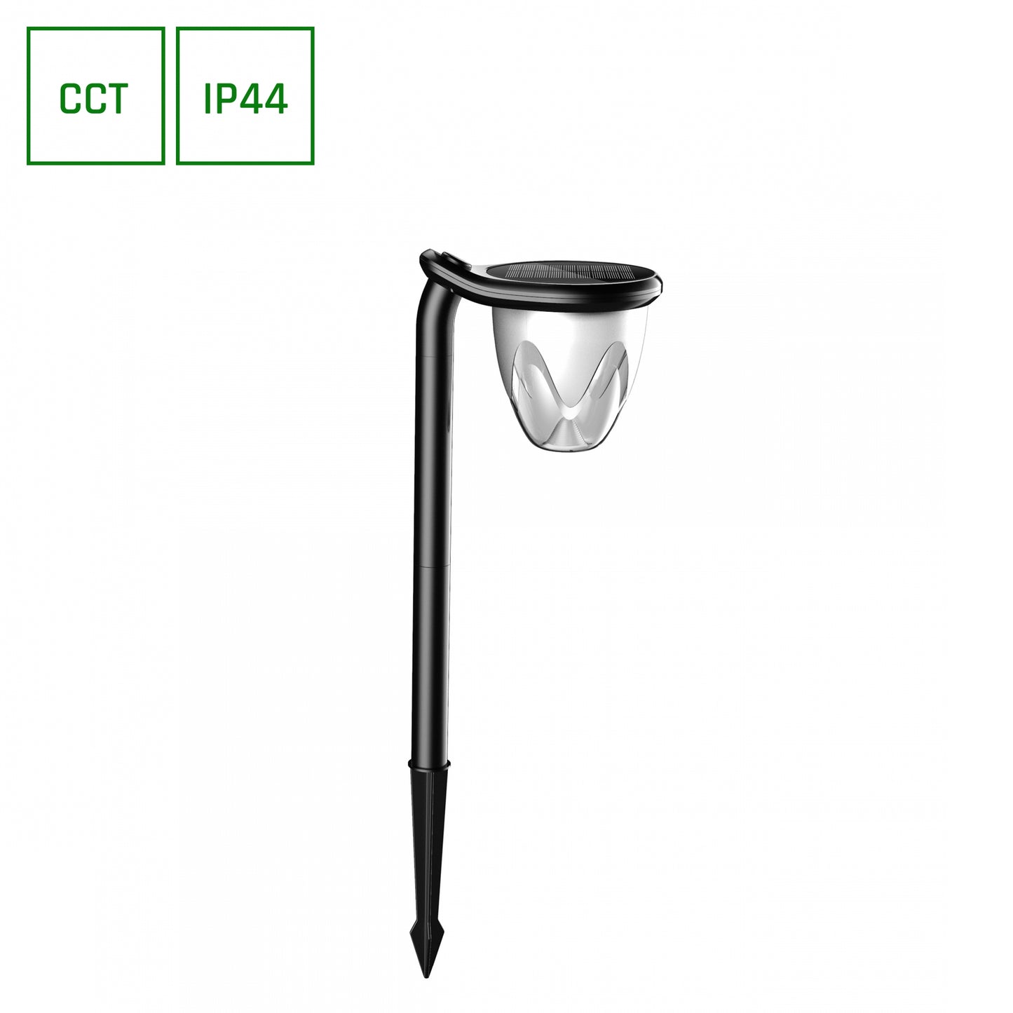 LED Solarleuchte Solara Brilo Gartenspot Erdspieß IP44 Bodenstrahler 1W 100lm CCT