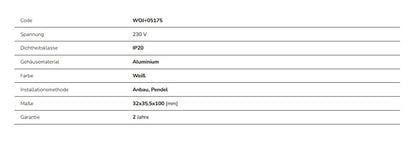 LED SPS 2 3-Phasen Stromschiene Einspeisung IP20 weiss Mitte