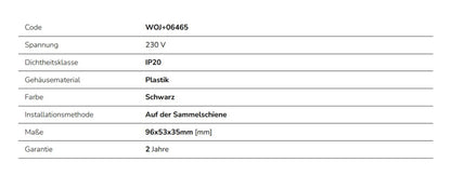 LED SPS-2 Adapter für 3-Phasen Stromschiene 3F IP20 schwarz