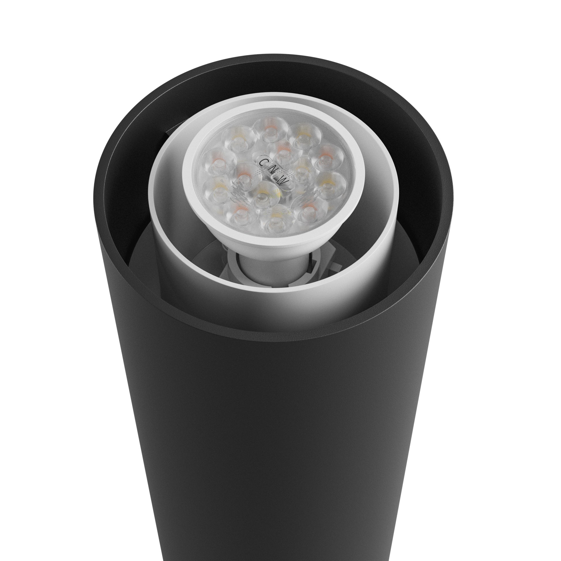 Spectrum LED STELLA COLUMN GU10 6W Bodenleuchte 450lm 270° Stehleuchte 230V Außen IP44 schwarz 3000-6000K CCT