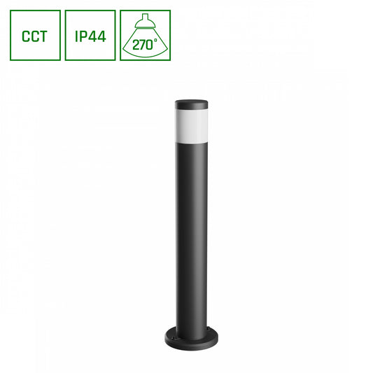 Spectrum LED STELLA COLUMN GU10 6W Bodenleuchte 450lm 270° Stehleuchte 230V Außen IP44 schwarz 3000-6000K CCT